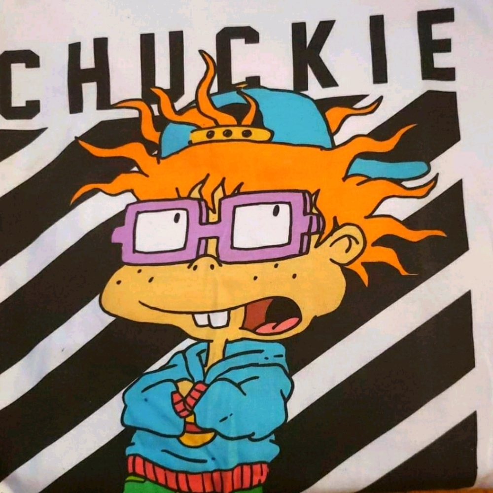 Long-sleeved rugrats chuckie tshirt